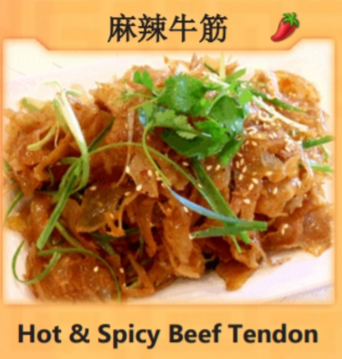 Hot & Spicy Beef Tendon (麻辣牛筋) Image