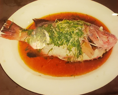 Steamed Red Snapper (清蒸红立鱼) Image