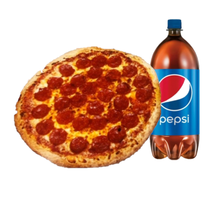 Large 1 Item and 2-Liter Soda Image