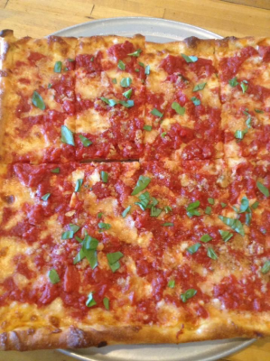 The Grandma Pizza (Thin Sicilian) Image