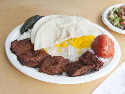 Traditional Chelo Kebab Platter Image