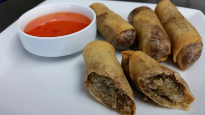 Cajun Pork Boudin Egg Rolls Image