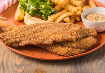 Fried Flounder Fish Image