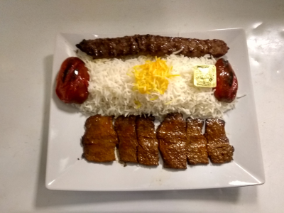 Chelo Kabob Sultani Combo Platter Image