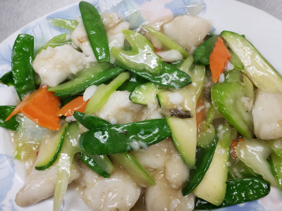 Orange Roughy with Vegetables 炒斑球 Image