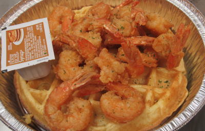Fried Shrimp And Waffle Image