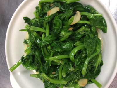 R13A. Garlic Snow Pea Leaves Image