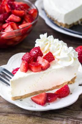 Strawberry Lace Cheesecake Image
