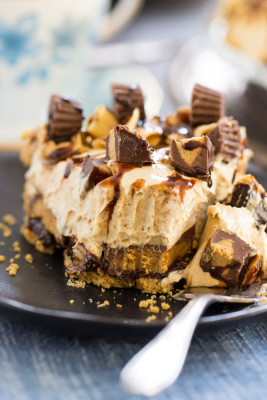 Peanut Butter Cup Pie with Reeses Image
