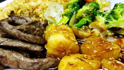 Angus Steak with Scallops Image