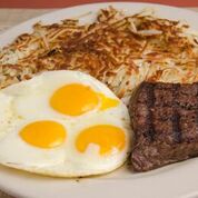 Certified Angus Beef Flat Iron Steak & Eggs Image