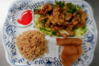 Salt & Pepper Pork Chop Lunch Image