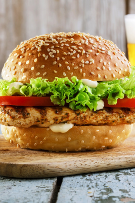 Turkey Burger Combo Image
