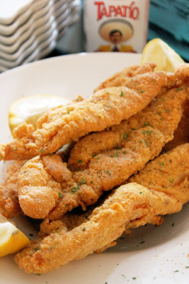Whiting Fish with Rice & Salad Image