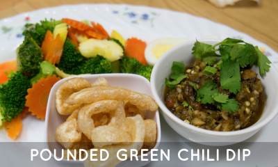 Pounded Green Chili Dip Image