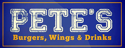 PETE'S Burgers, Wings & Drinks logo