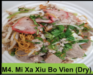 M4. Mi Xa Xiu Bo Vien BBQ (Kho)/BBQ Pork and Beefballs (Dry) Image