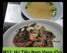 M12. Hu Tieu Nam Vang (Kho)/(Phompenh Rice Noodle (Dry) Image