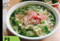 P8. Pho Tai Sach/Rare-steak, Beef Tripe Image