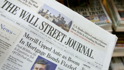 Wall Street Journal Newspaper Image