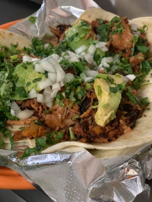 Street Tacos-3 (Al Pastor Style) Dinner (Rice & Beans) Image