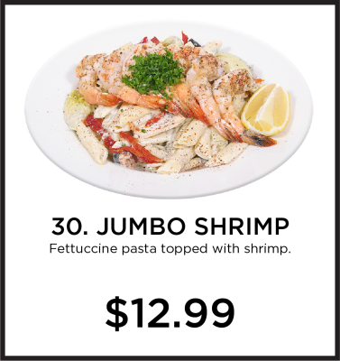 30. Jumbo Shrimp Pasta Image