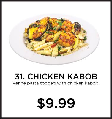 31. Chicken Kabob Pasta Image