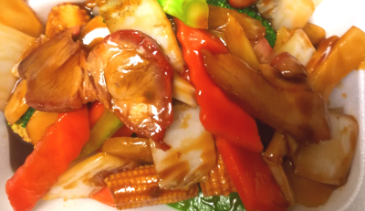 PK2. Roast Pork & Mixed Veggies 叉燒炒雜菜 Image