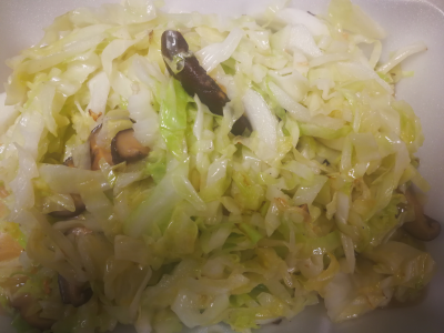 Stir-Fried Cabbage & Asian Mushrooms Image
