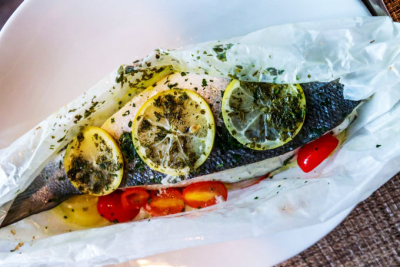 BRANZINO ALLA COLLEONI - BRANZINO COOKED IN PARCHMENT PAPER Image