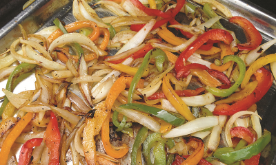 Grilled Onions Peppers Image