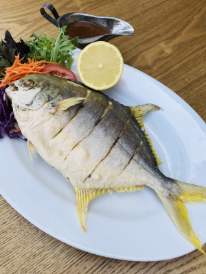 48. Fried Whole Pompano or Tilapia Image