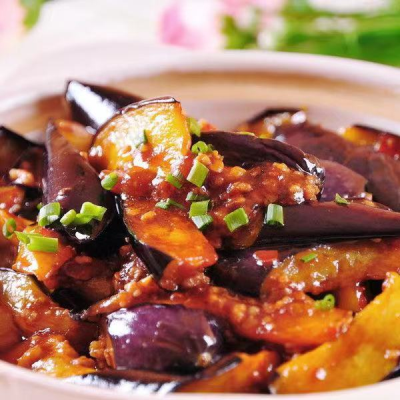 Eggplant with Pork in Garlic Sauce 鱼香肉末茄子 Image