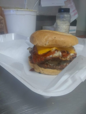BBQ Bacon Cheeseburger 1/4lb(With One Mayo, Ketchup, Mustard On Side) Image