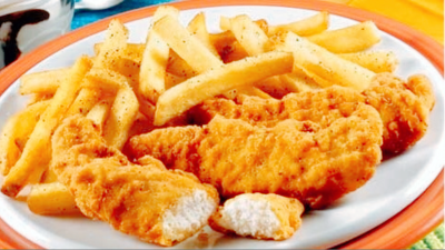 14. Chicken Fingers with French Fries 炸鸡柳薯条 Image