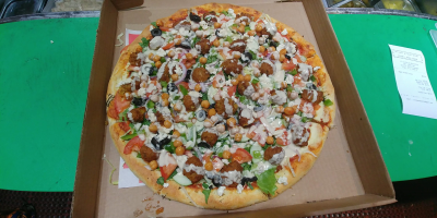 Vegan Falafel Pizza Image