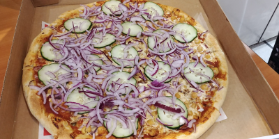 Vegan Chhole Pizza Image