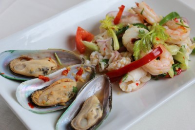 * Seafood Salad. ^ Image