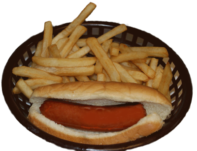 H. Hot Dog & French Fries Image