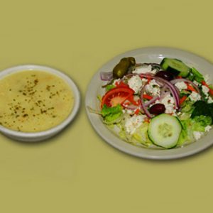 Soup & Greek Salad Image