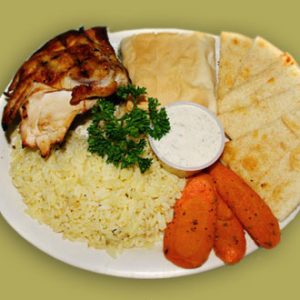 1/4 Greek Lemon Chicken & Spanakopita Image