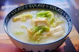 SP4. Vegetable Bean Curd Soup 青菜豆腐湯 Image