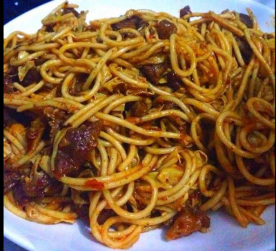 LM11. MaLa Spicy Beef Lo Mein 海底撈牛撈麵 Image