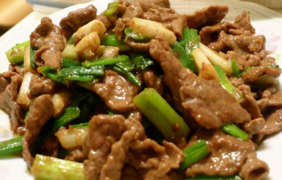 AS1-1. Scallions, Beef & Onions 蔥爆牛肉 Image