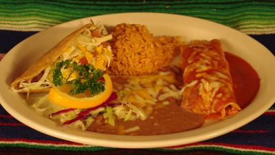 2. Shredded Beef Taco and Cheese Enchilada Image