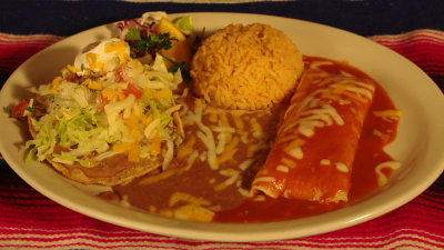 9. Tostada & Cheese Enchilada Image