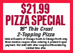 $21.99 Pizza Special Image