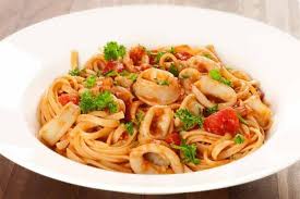 Calamari Marinara.Linguini Image