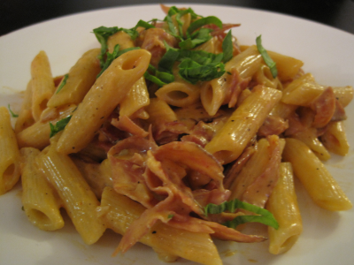Penne Prosciutto Sauce ( half tray 8-10 people) Image