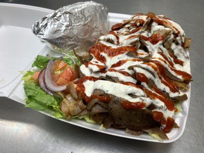 Chicken & Beef on Rice Image